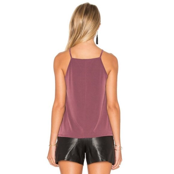 💕BCBGENERATION💕 Racer Front Tank ~ Dusty Eggplant Small S NWT - Picture 4 of 13